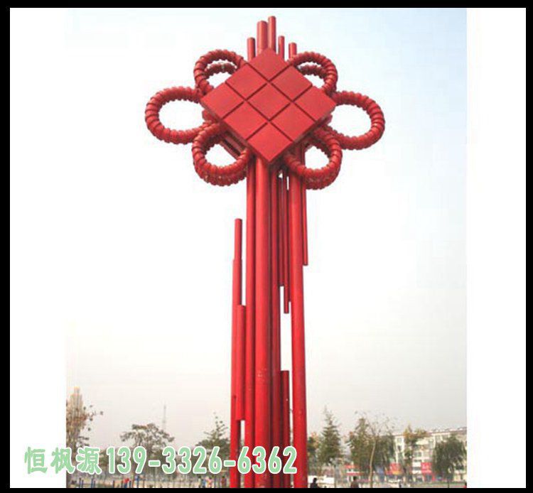 中国结城市不锈钢艺术雕塑