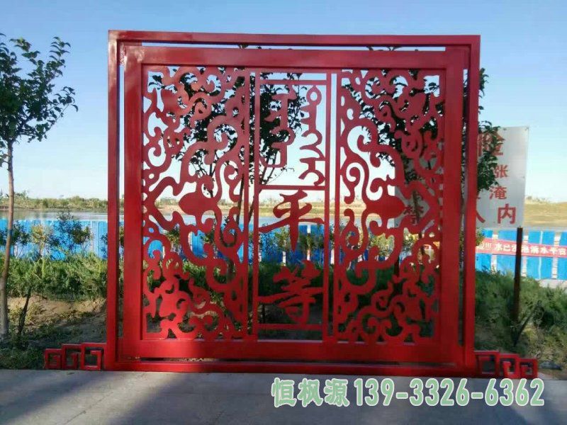 不锈钢户外剪纸雕塑