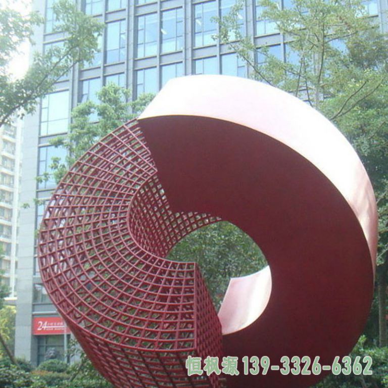 不锈钢剪纸城市景观雕塑