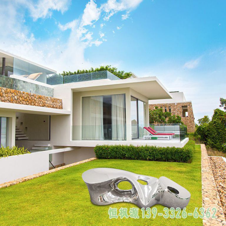 不锈钢座椅公园景观雕塑