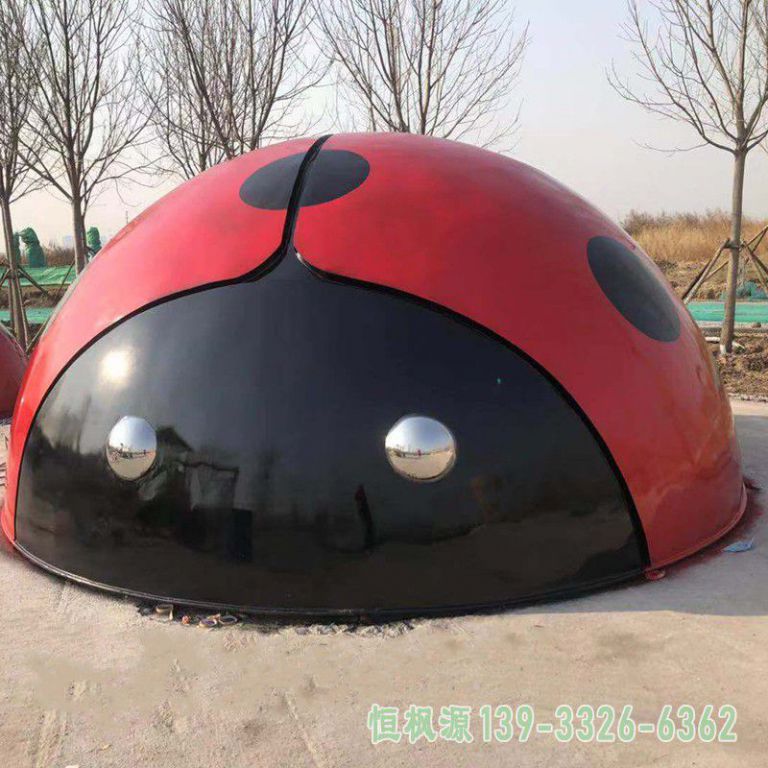 瓢虫不锈钢广场动物雕塑