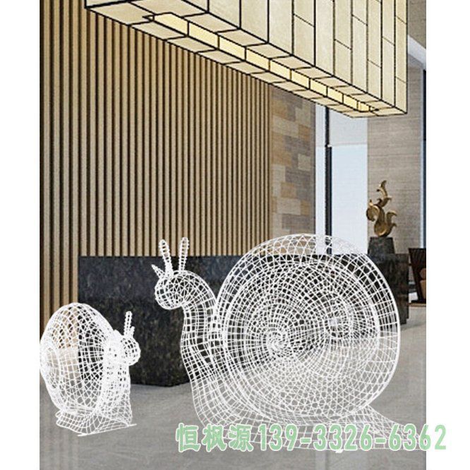 蜗牛企业不锈钢雕塑