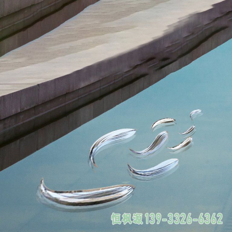 不锈钢都市小鱼雕塑