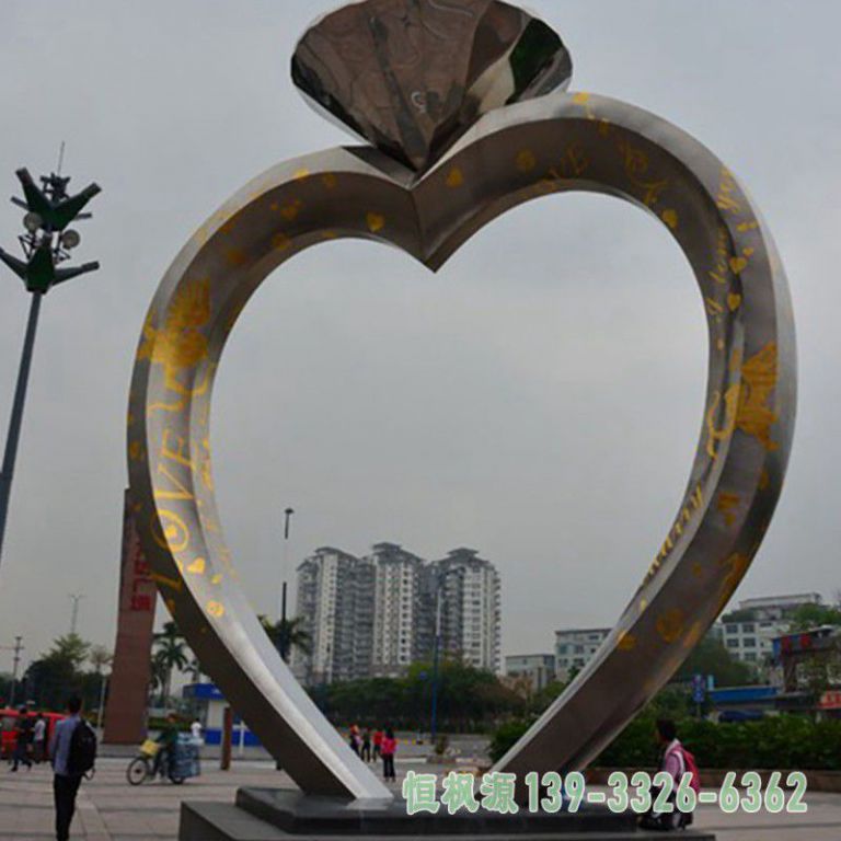企业戒指不锈钢艺术雕塑