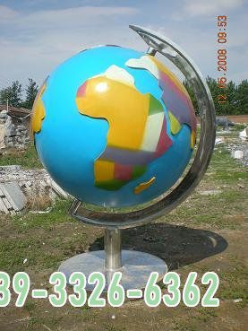 不锈钢大型广场地球仪雕塑