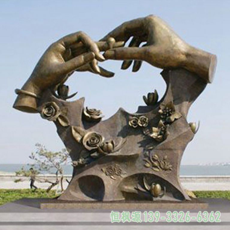 户外戒指不锈钢景观雕塑