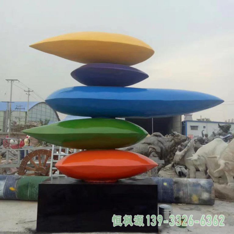 水滴不锈钢小区景观雕塑