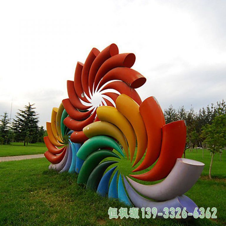 烟花广场不锈钢景观雕塑