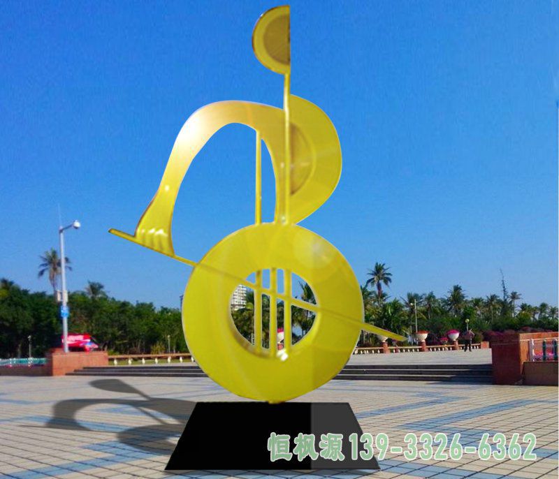 城市小提琴不锈钢雕塑