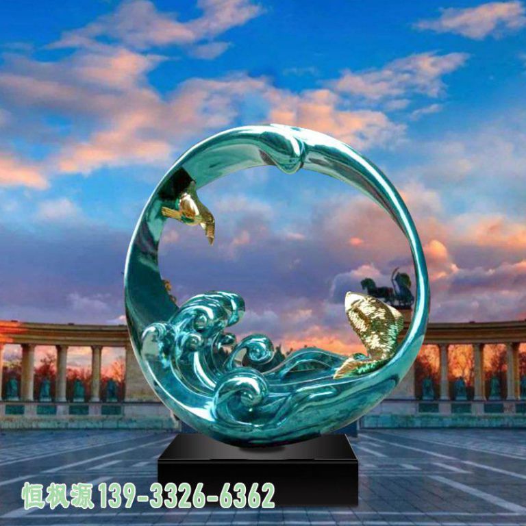 圆环都市不锈钢雕塑