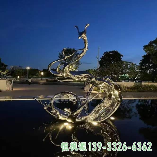 户外抽象不锈钢雕塑