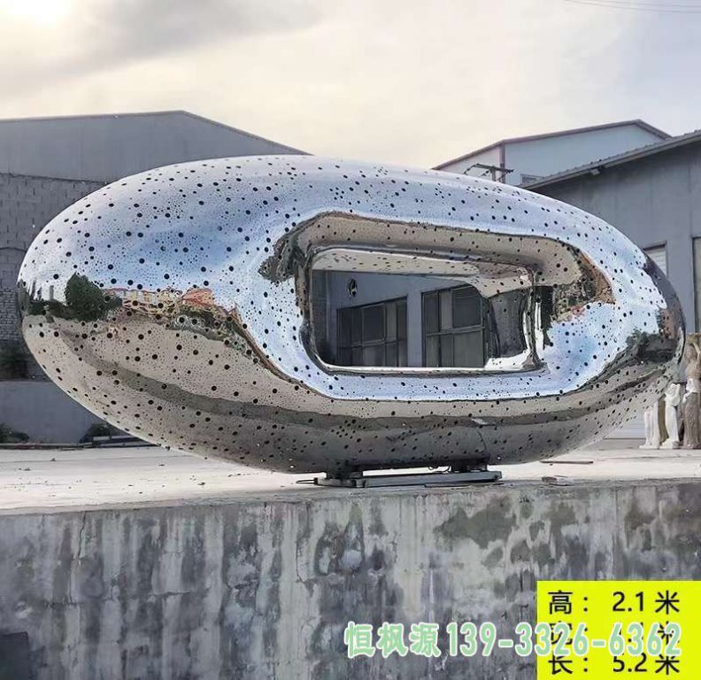 灯饰企业不锈钢雕塑