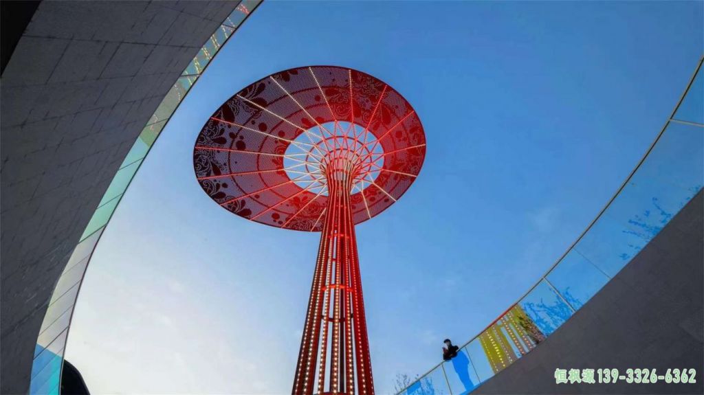 城市不锈钢树雕塑