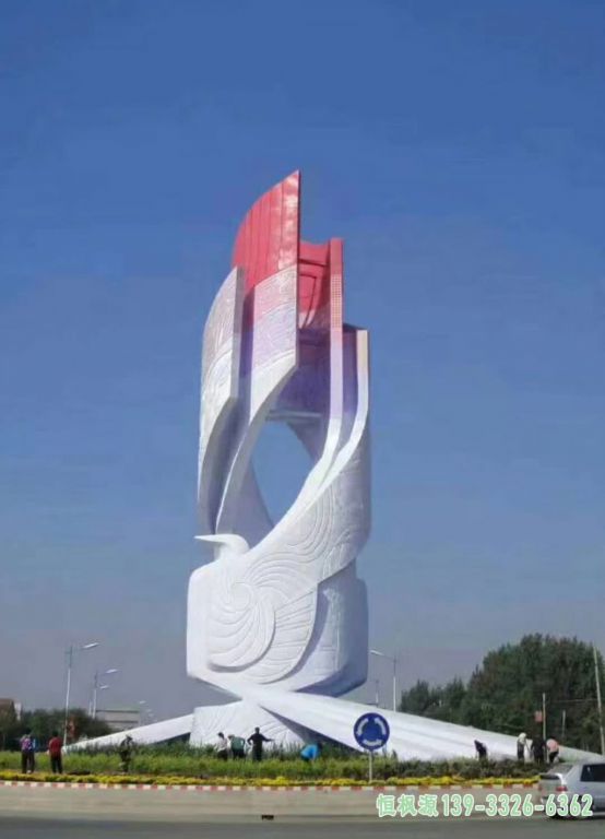 标志城市不锈钢雕塑