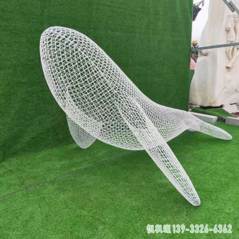 海豚镂空户外不锈钢雕塑