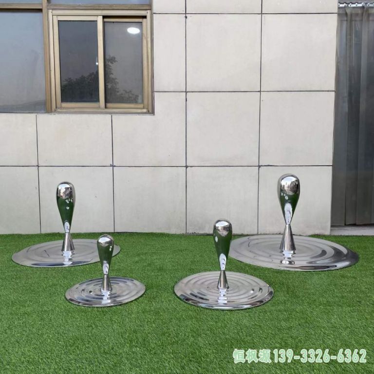 水滴广场不锈钢雕塑