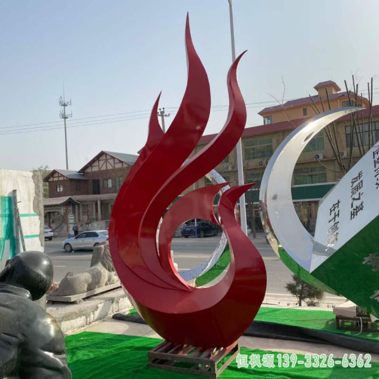 城市不锈钢凤凰景观雕塑