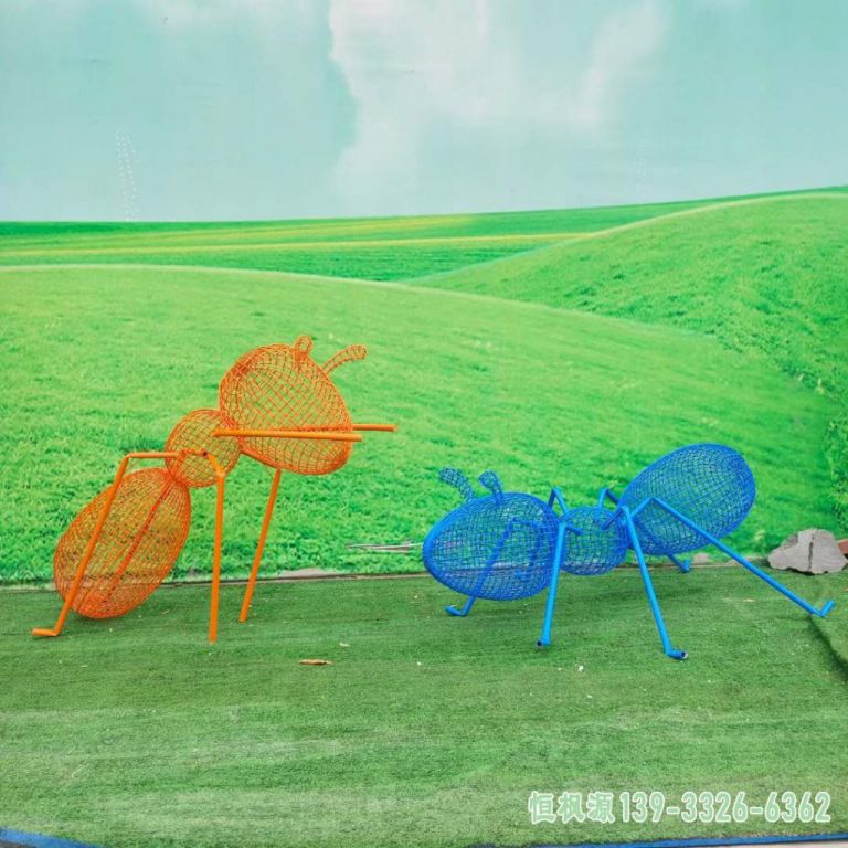 蚂蚁镜面不锈钢广场雕塑