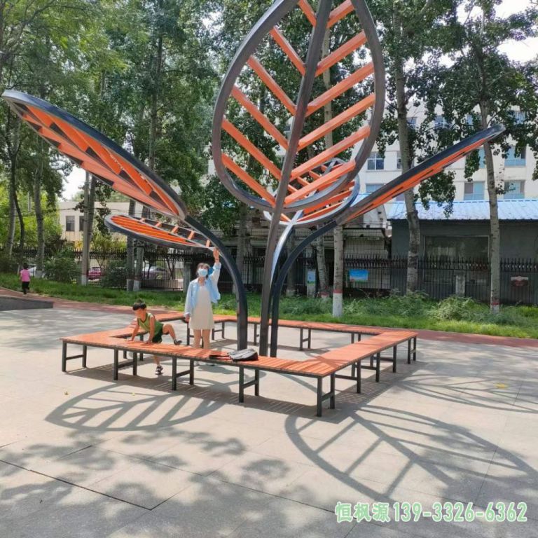 镂空树不锈钢园林雕塑