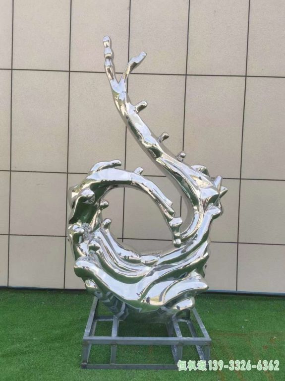 海浪园林不锈钢雕塑