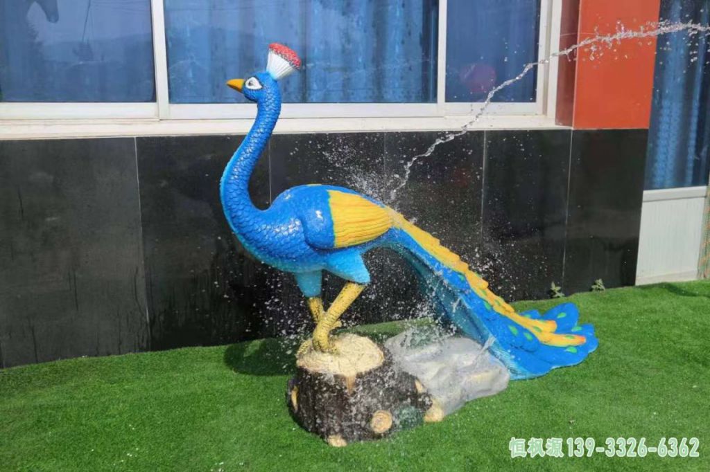 孔雀公园不锈钢艺术雕塑