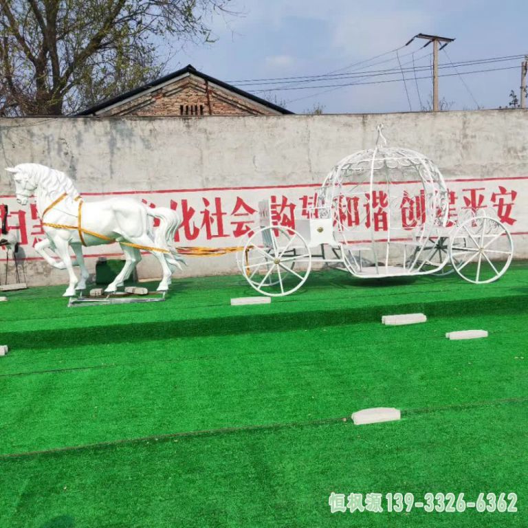 马车公园不锈钢雕塑