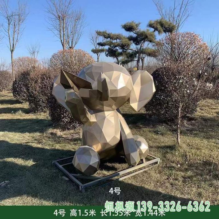 大象户外不锈钢雕塑