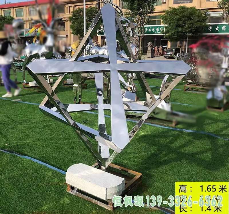 抽象城市不锈钢雕塑