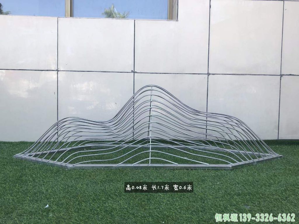 镂空假山户外不锈钢雕塑