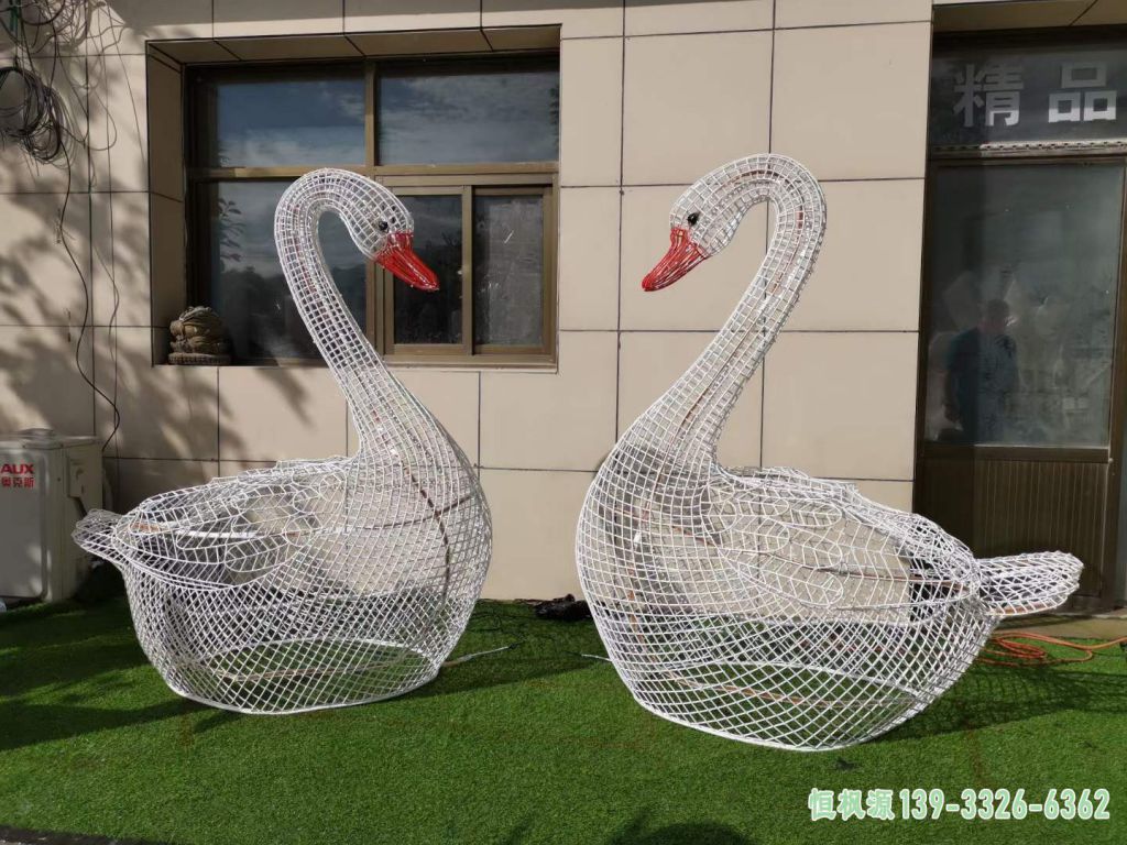都市天鹅不锈钢艺术雕塑