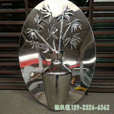 花瓶不锈钢公园雕塑