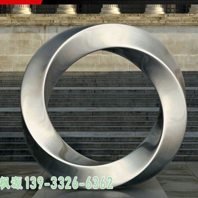圆环不锈钢公园雕塑