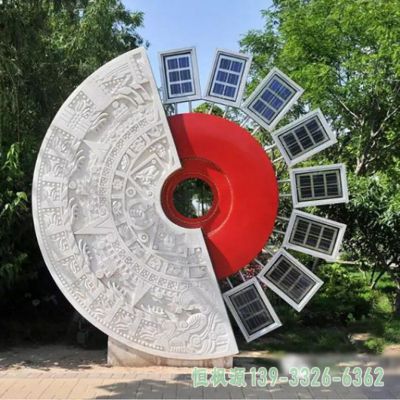 齿轮不锈钢公园雕塑