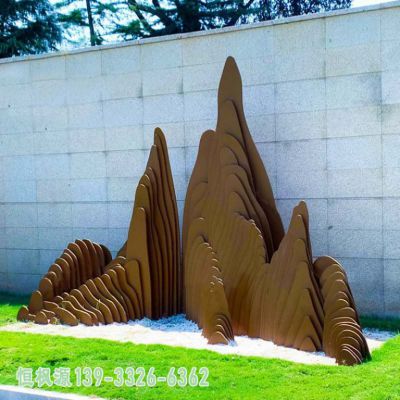 假山不锈钢抽象雕塑