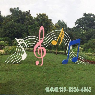 音符不锈钢小区雕塑