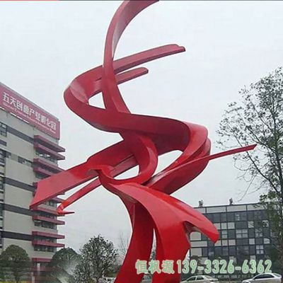 彩带不锈钢抽象雕塑