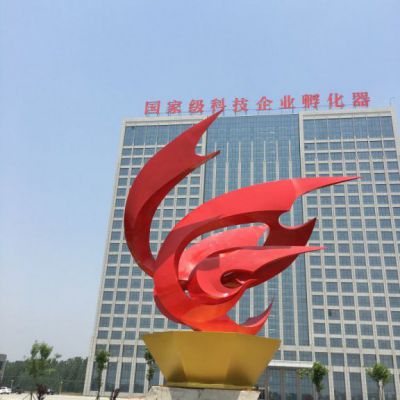 凤凰不锈钢抽象雕塑