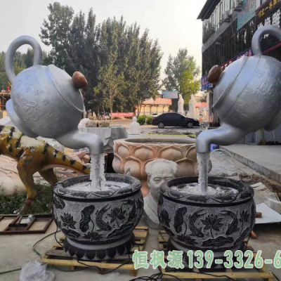 茶壶不锈钢抽象雕塑