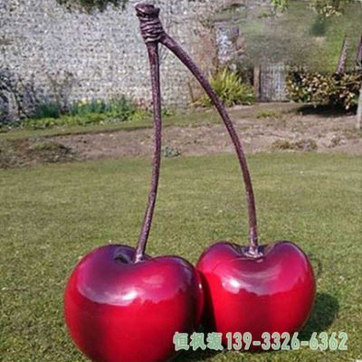 樱桃不锈钢广场雕塑
