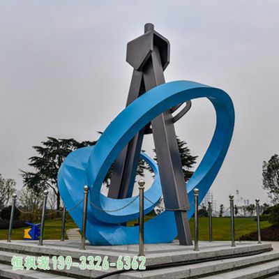 圆规不锈钢艺术雕塑
