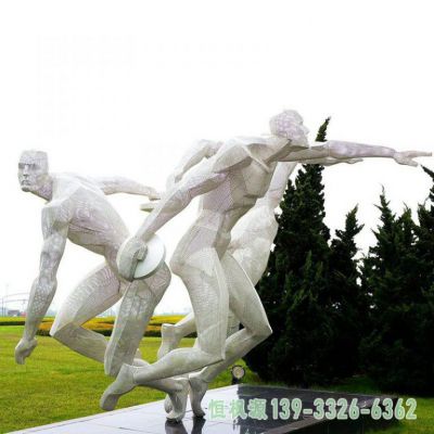 掷铁饼不锈钢人物雕塑
