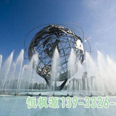 地球仪不锈钢艺术雕塑