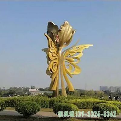 紫荆花不锈钢广场雕塑