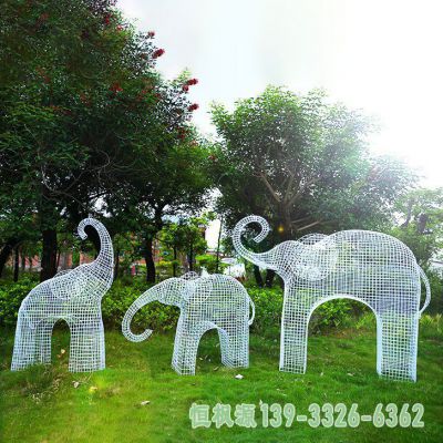 大象不锈钢园林雕塑