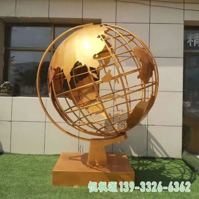 地球仪不锈钢都市雕塑