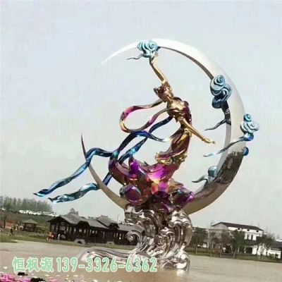 仙女不锈钢城市雕塑