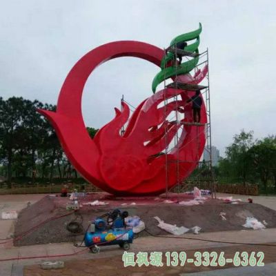凤凰不锈钢广场雕塑