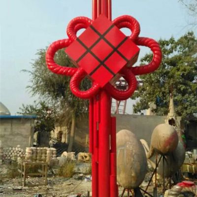 广场中国结不锈钢雕塑