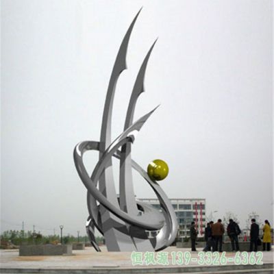 广场帆船不锈钢景观雕塑