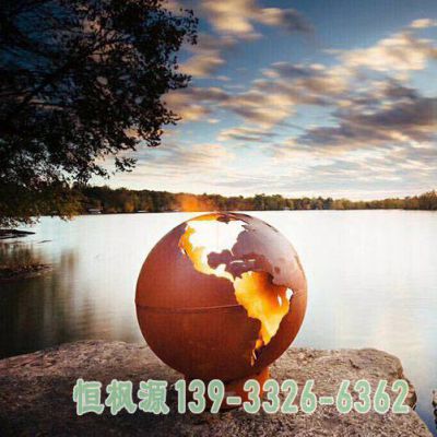 不锈钢公园镂空球体雕塑